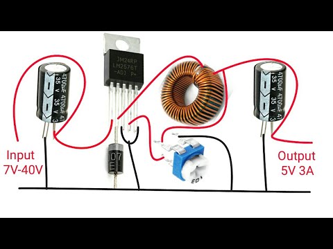 HOW TO MAKE 5V 3A BUCK CONVERTER CIRCUIT|LM2576 Voltage Regulator - YouTube