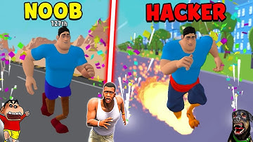 SHINCHAN NOOB VS PRO VS HACKER IN MERGE LEGS WITH SHINCHAN & CHOP | DREAM SQUAD