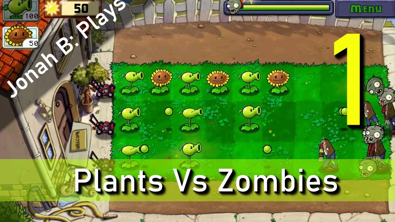 Plants Vs Zombies Gameplay Walkthrough Android Part 1 - YouTube