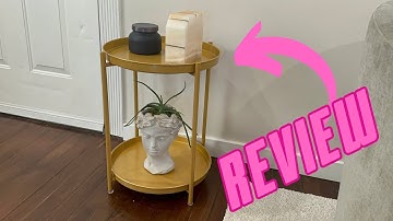 Review: OVICAR Gold Side Table - 2 Tier Metal Round End Table