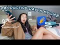A PRODUCTIVE DAY IN MY LIFE... (school work, gymnastics practice, amazon unboxing lol)