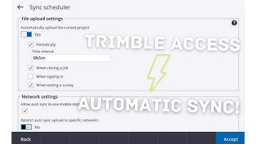 Automatic Project Synchronization in Trimble Access