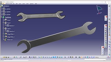 Wrench design in Catia V5