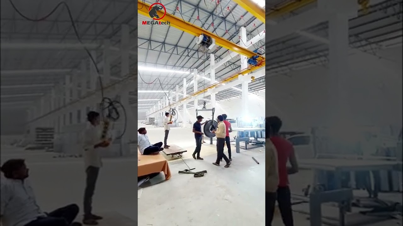 ELECTRIC CRANE HOIST WORKING WIRE ROPE