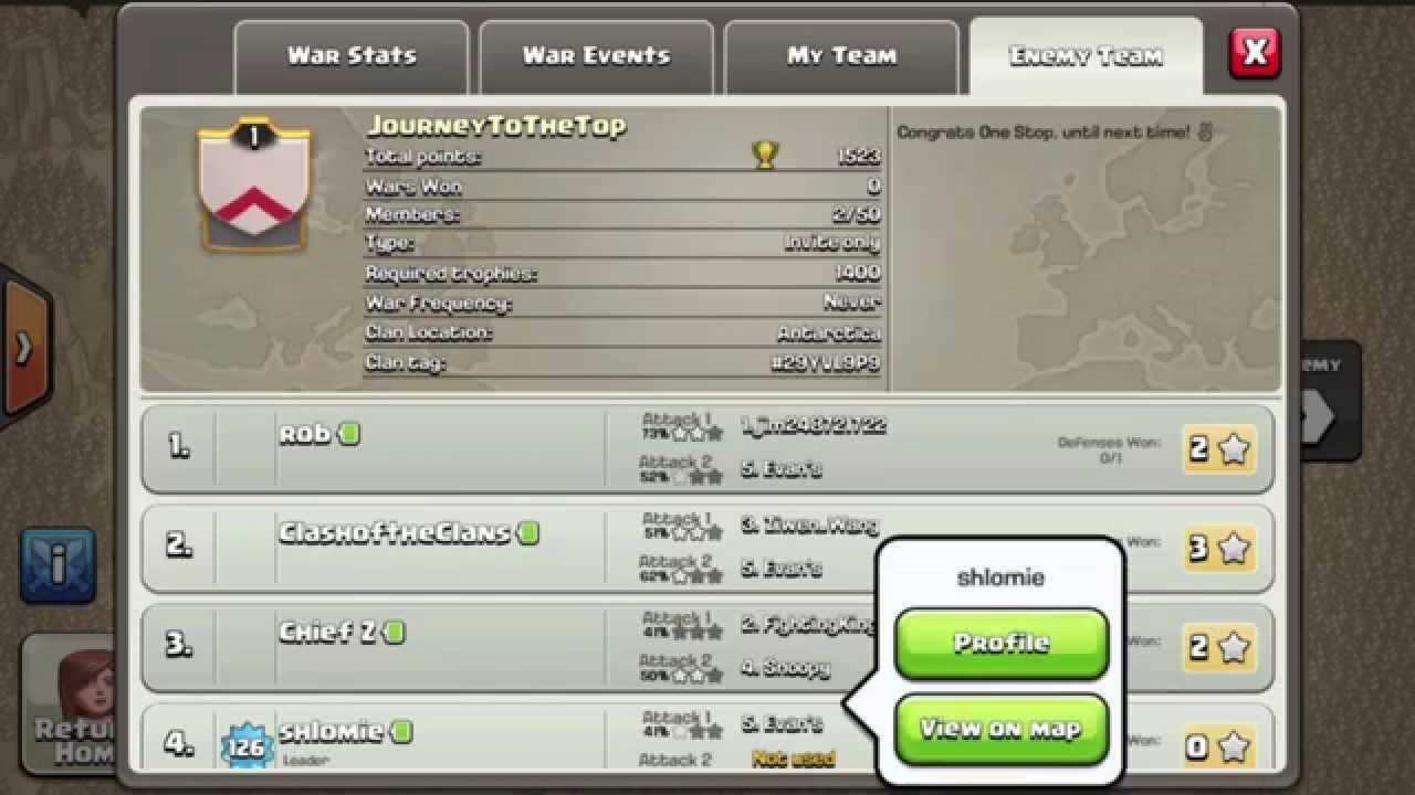 ONE STOP vs JourneyToTheTop (CLASHHEADS) || Clash Of Clans