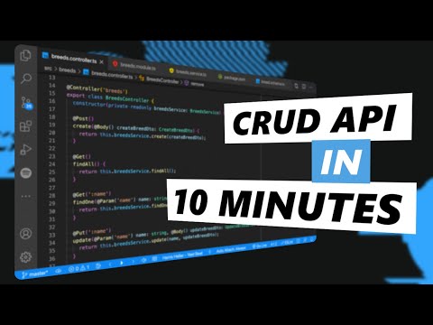 Build a CRUD API with Nodejs and MongoDB in 10 MINUTES! | NestJS Tutorials