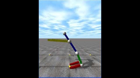 Simulation of standing balance control using LQR under an impulsive push (25 NS)