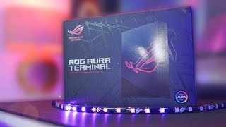 The Ultimate RGB Desk Setup? 😍 - ROG Aura Terminal & Halo Review!