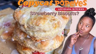 COPYCAT POPEYES STRAWBERRY BISCUITS | HOMEMADE BISCUITS