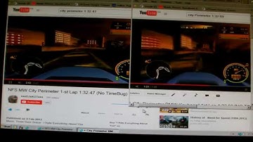 NFS MW City Perimeter BMW No N2O 1st Lap EDRxF1 1:32.47 vs MJSxRacer 1:32.69 (No Timebug