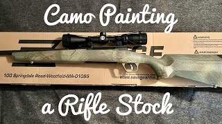 Camo Painting a Rifle Stock (easy DIY)