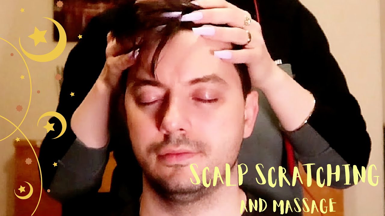 ASMR♡ SCALP SCRATCH&MASSAGE WITH LONG NAILS💤 asmr headmassage 