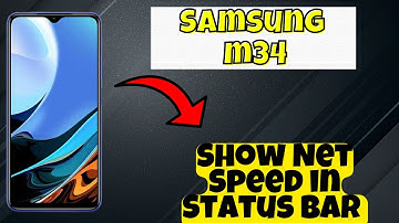 Show Net Speed in Status bar Samsung Galaxy M34 || How to set net speed || Status bar settings