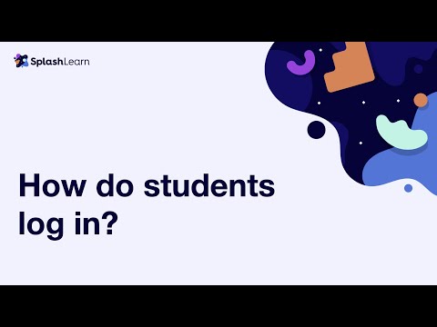 SplashLearn - How Do Students Log In?