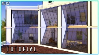 Sims 4 Tutorial - Angled Window Facade [Base Game] | Kate Emerald