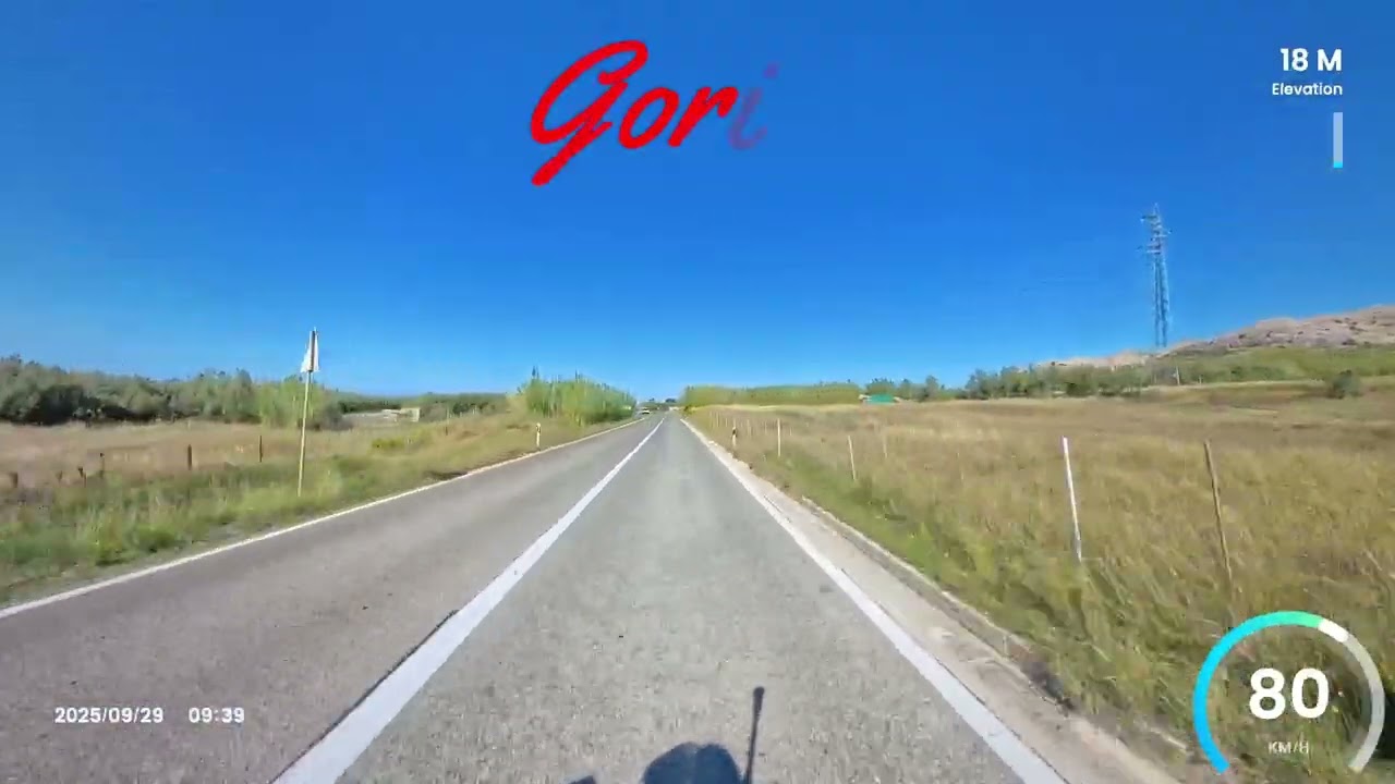 Tag 10; Teil 3, Kroatien Motorrad Tour; Magistrale;  Miletici bis Pag (Stadt) (Insta360 X4)