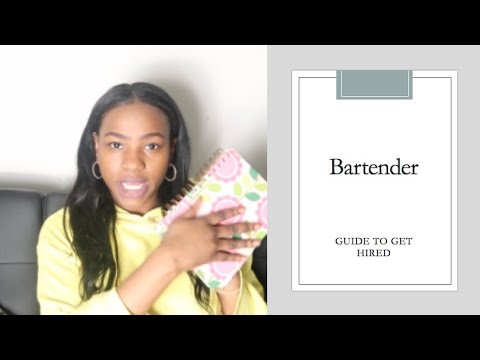 How to become a bartender with NO EXPERIENCE