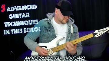 Modern Metal Guitar Soloing Lesson (Free Downloadable Backing Track)