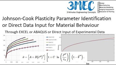 Johnson-Cook Parameter Identification vs Direct Data Input for Viscoplasticity - ABAQUS Tutorial