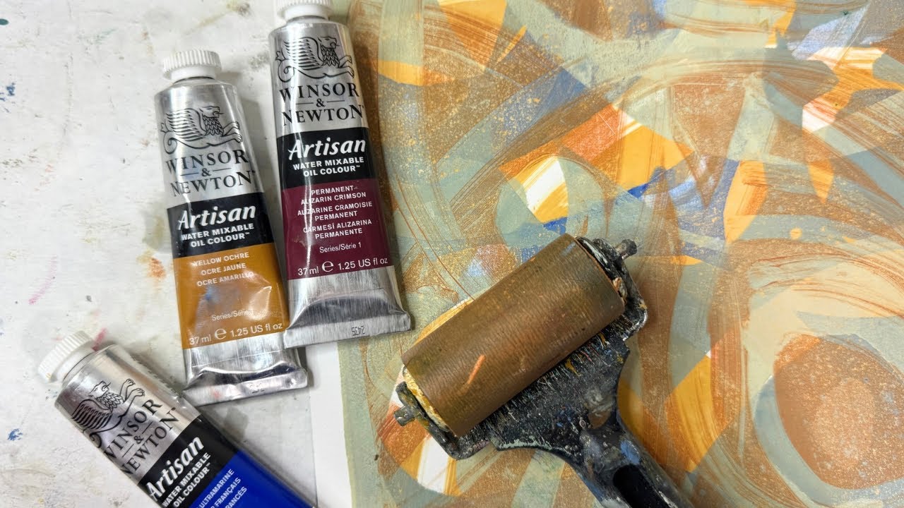 Have You Ever Tried GELLI PLATE Printing with Water Mixable Oil Paint? 