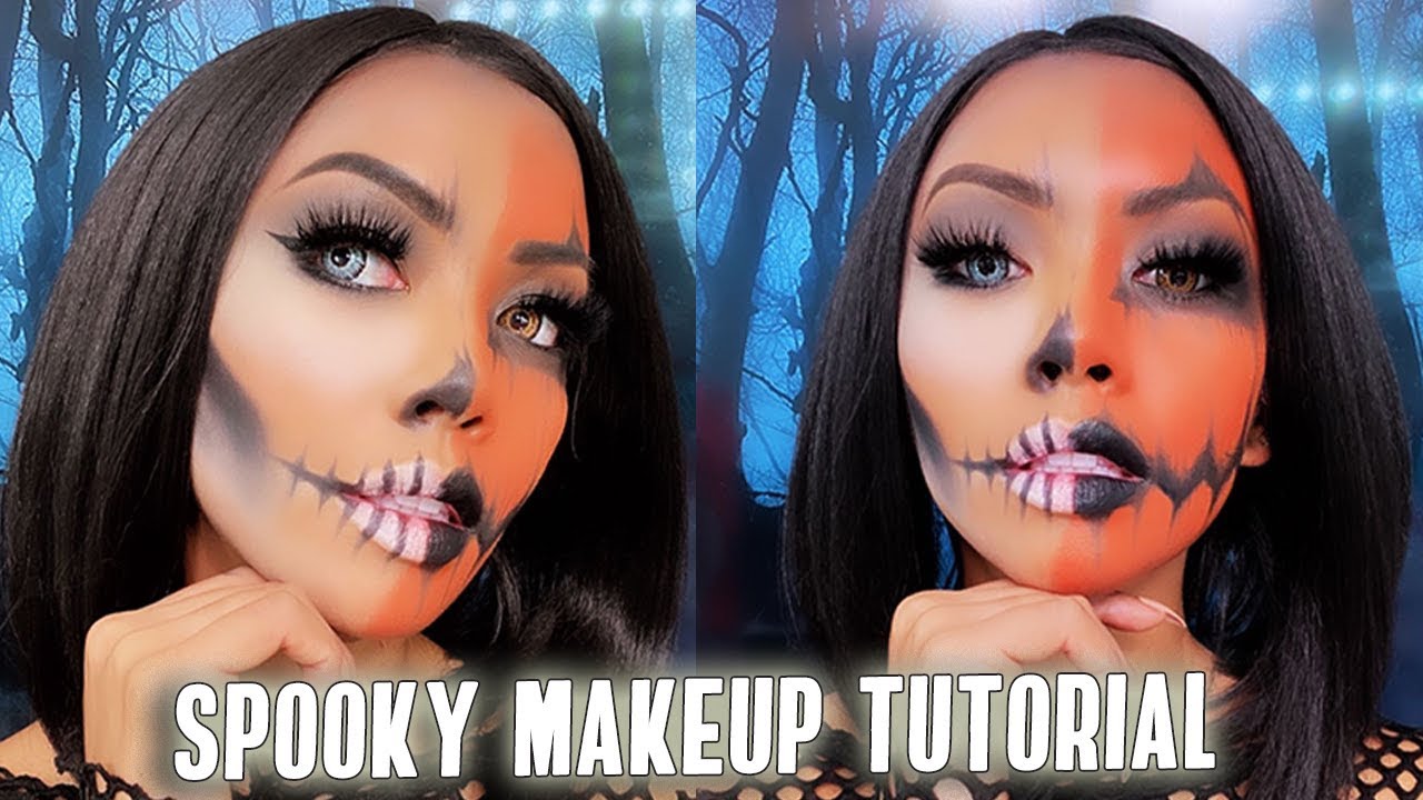 Spooky Halloween Jack-O'-Skeleton Makeup Tutorial | Liane V - YouTube