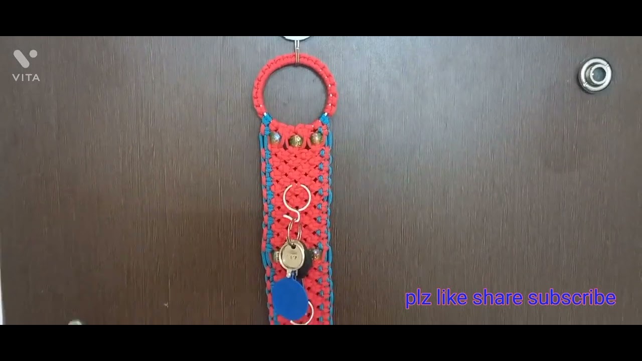 very easy macrame key holder | macrame key holder simple design for ...