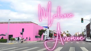 Melrose Avenue Driving Tour (Los Angeles, California) [4K]