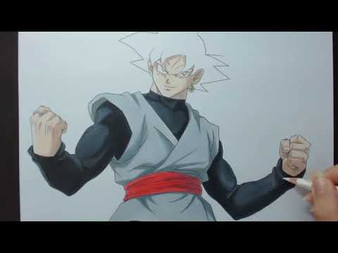 DESENHANDO GOKU BLACK METODO FAN ART 2018 TUTORIAL MÉTODO FAN ART