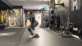 Heel Elevated Suitcase Squat [Cues Below⬇️]
