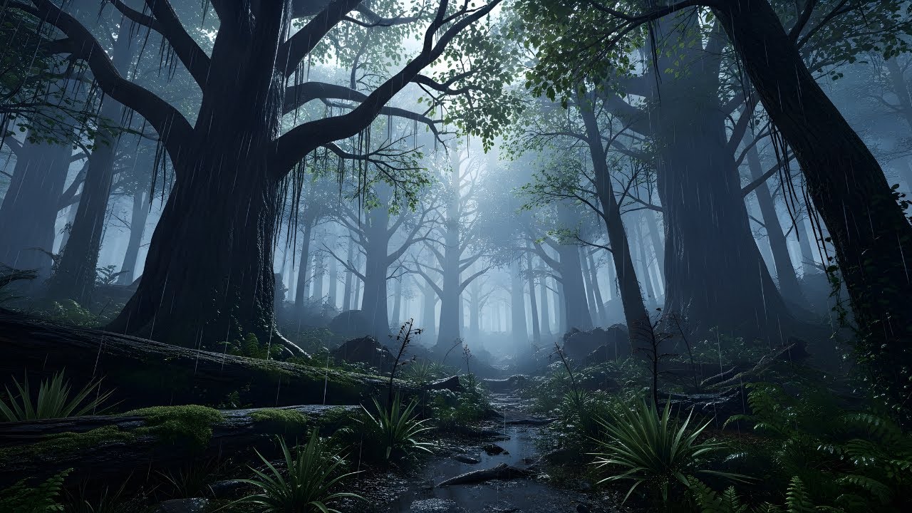 🏹 Hunger Games Arena Forest Ambience | Survival Reading Focus (No Music) | 4H