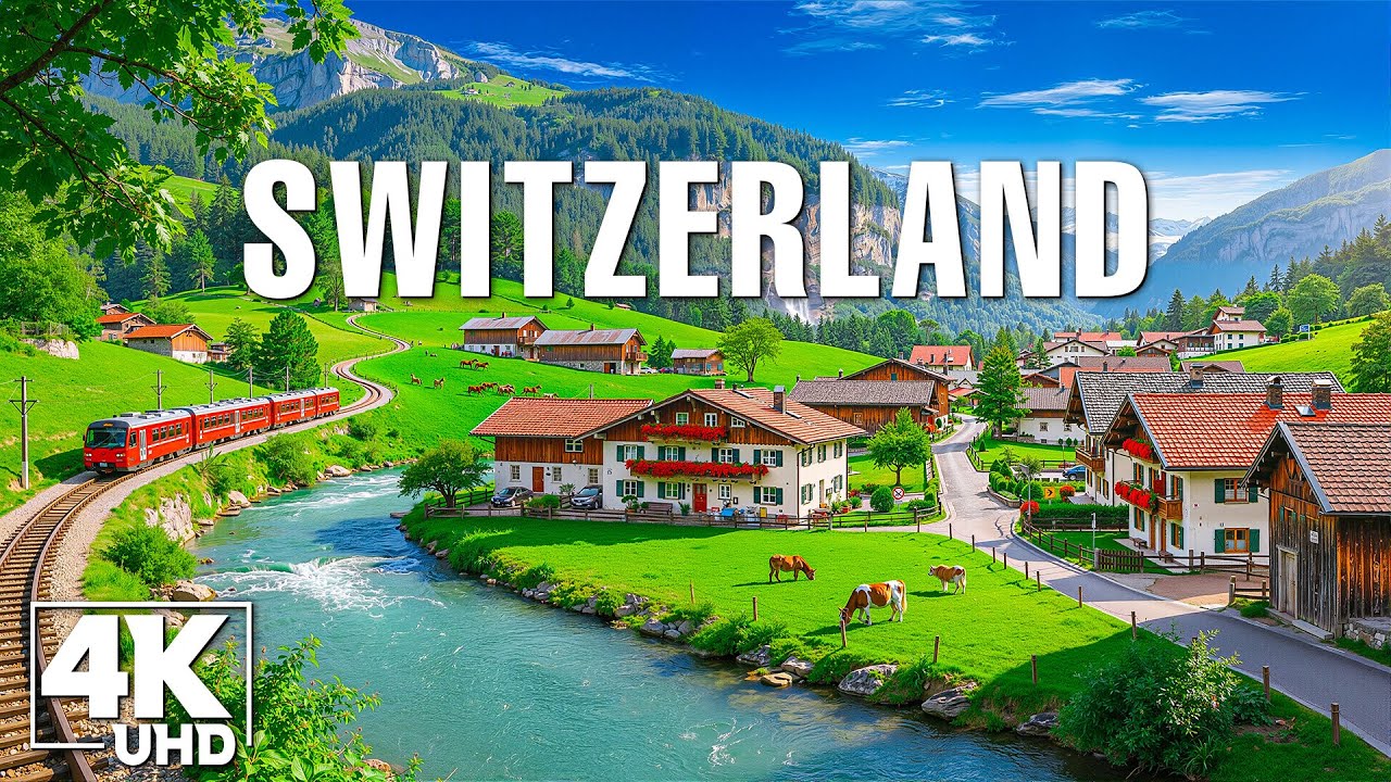 Switzerland 4K | Snow-Capped Alps, Emerald Lakes & Timeless Alpine Beauty
