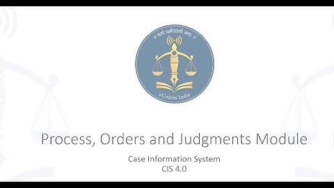 CIS 4 0 Process orders judgements