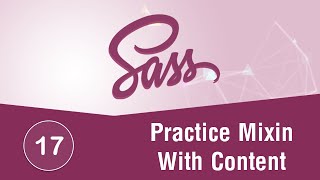 Learn SASS In Arabic 2021 - #17 - Practice Mixin With Content