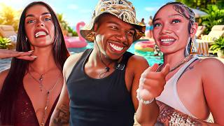 Deshae Frost RIZZES Baddies At Capaholics Pool Party 😍😂!