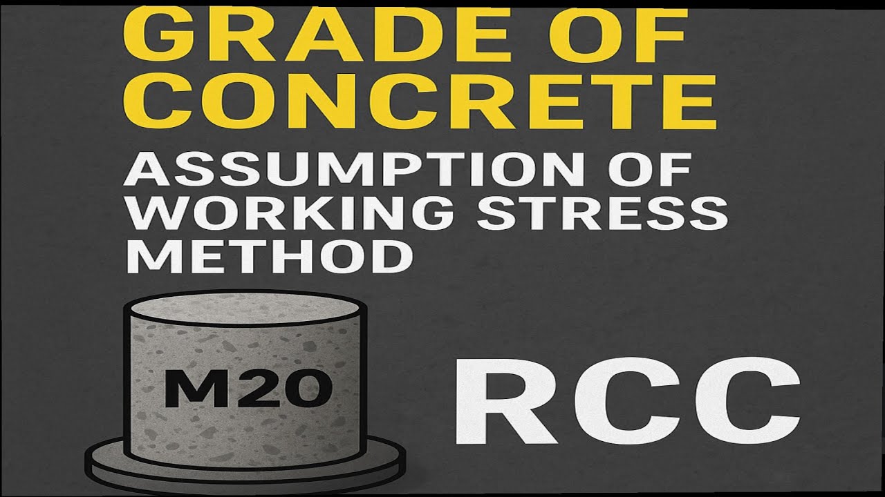 PART-2 |RCC|GRADE OF CONCRETE |ASSUMPTION OF WORKING STRESS METHOD ...