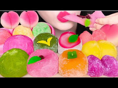 ASMR <strong>RICE</strong> CAKES FEAST *STICKY* ICE <strong>CREAM</strong> <strong>RICE</strong> CAKE 쫀득한 찹쌀떡, 찰떡 아이스크림 먹방 EATING SOUNDS