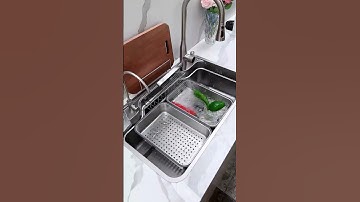 Chậu rửa bát 1 hố phong cách Nhật kết hợp phụ kiện tiện nghi