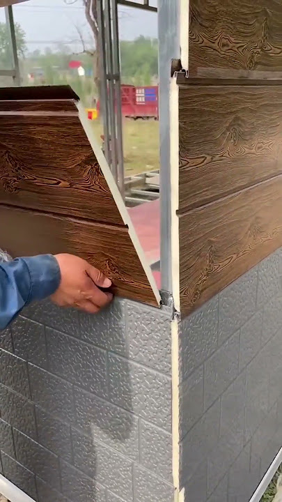 decorative insulated wall panels #metalsiding #exteriorpanel #16mmmetalsiding #drywall