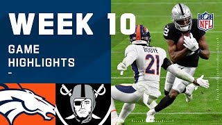 Broncos vs. Raiders Week 10 Highlights | NFL 2020