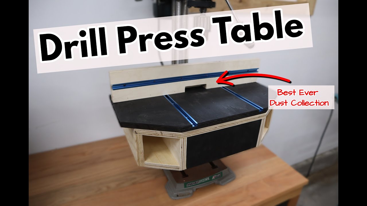 Drill Press Table Dust Collection YouTube