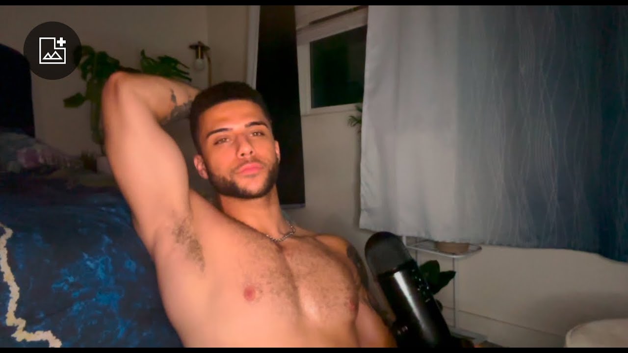 ultimate shirtless ASMR tingles - male whisper, muscle body taps ...
