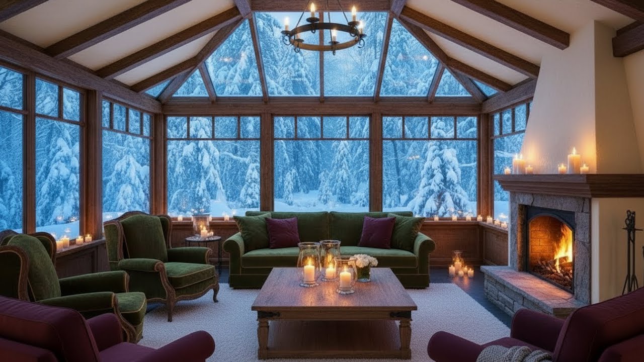 🔥❄️ Radio of Soothing Piano & Fire Crackling Sounds for Calm Focus, Healing, and Winter Ambience!