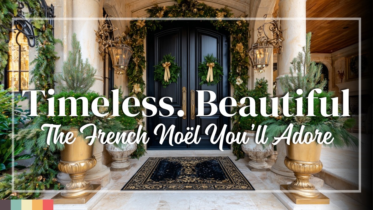 Французский Chateau Noel 🕊️ Роскошный праздничный декор для каждой комнаты с королевской изысканн...