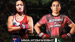 Anita karim Fairtex 🇵🇰 vs Uyen Ha 🇦🇺 MMA Atomweight Pro Bout 11-06-22 at Fairtex Fight Promotion 🇹🇭