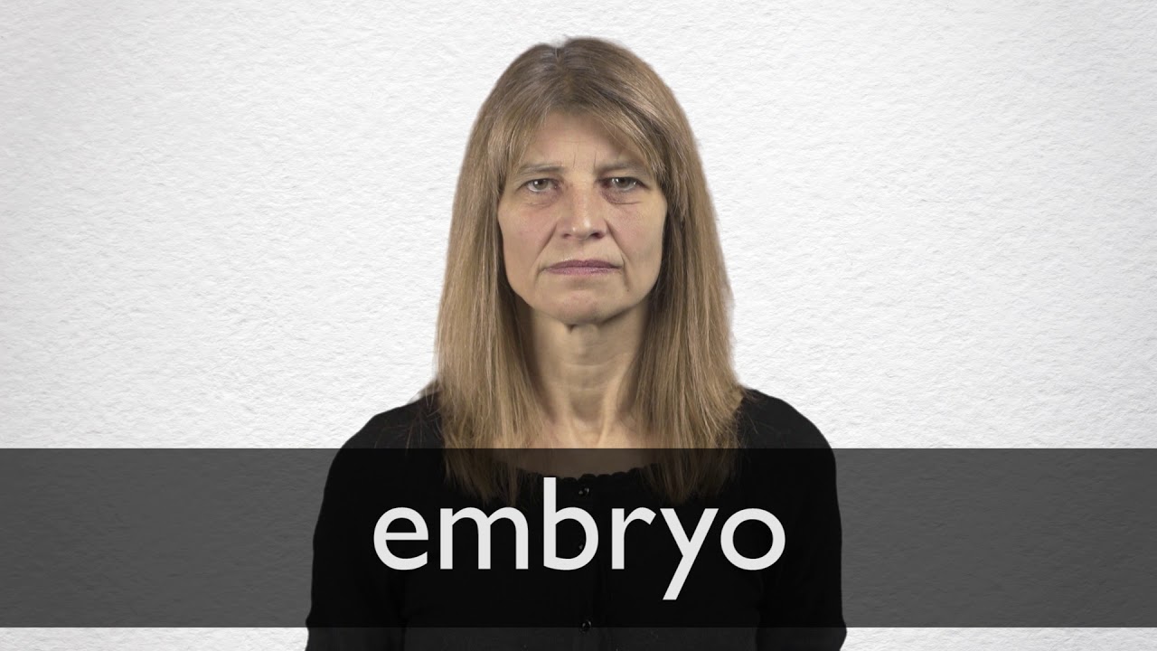 How to pronounce EMBRYO in British English YouTube
