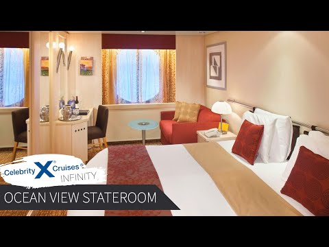 Celebrity Infinity Ocean View Stateroom walkthrough tour