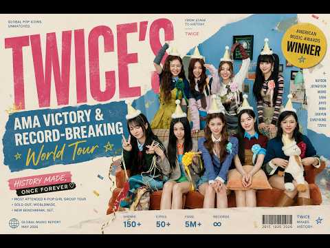 TWICE's AMA Victory & Record Breaking World Tour