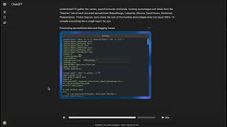 Chatgpt Agent Compile And Validate Data From Multiple Spreadsheets