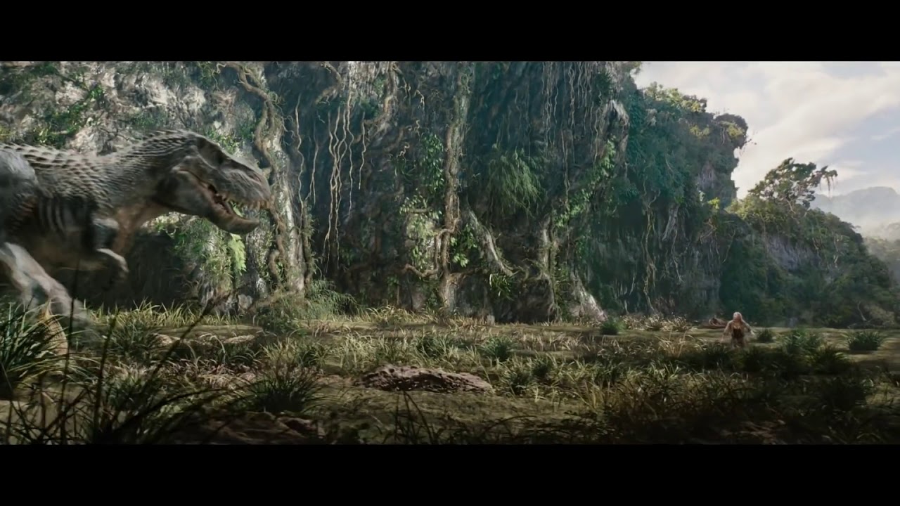 King Kong vs TRex Fight Scene King Kong (2005) YouTube