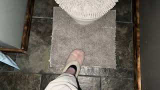 Bathroom Rugs Sets 4 Piece with Toilet Lid Cover Non Slip Bathroom Mats Review #ad #amazoninfluencer